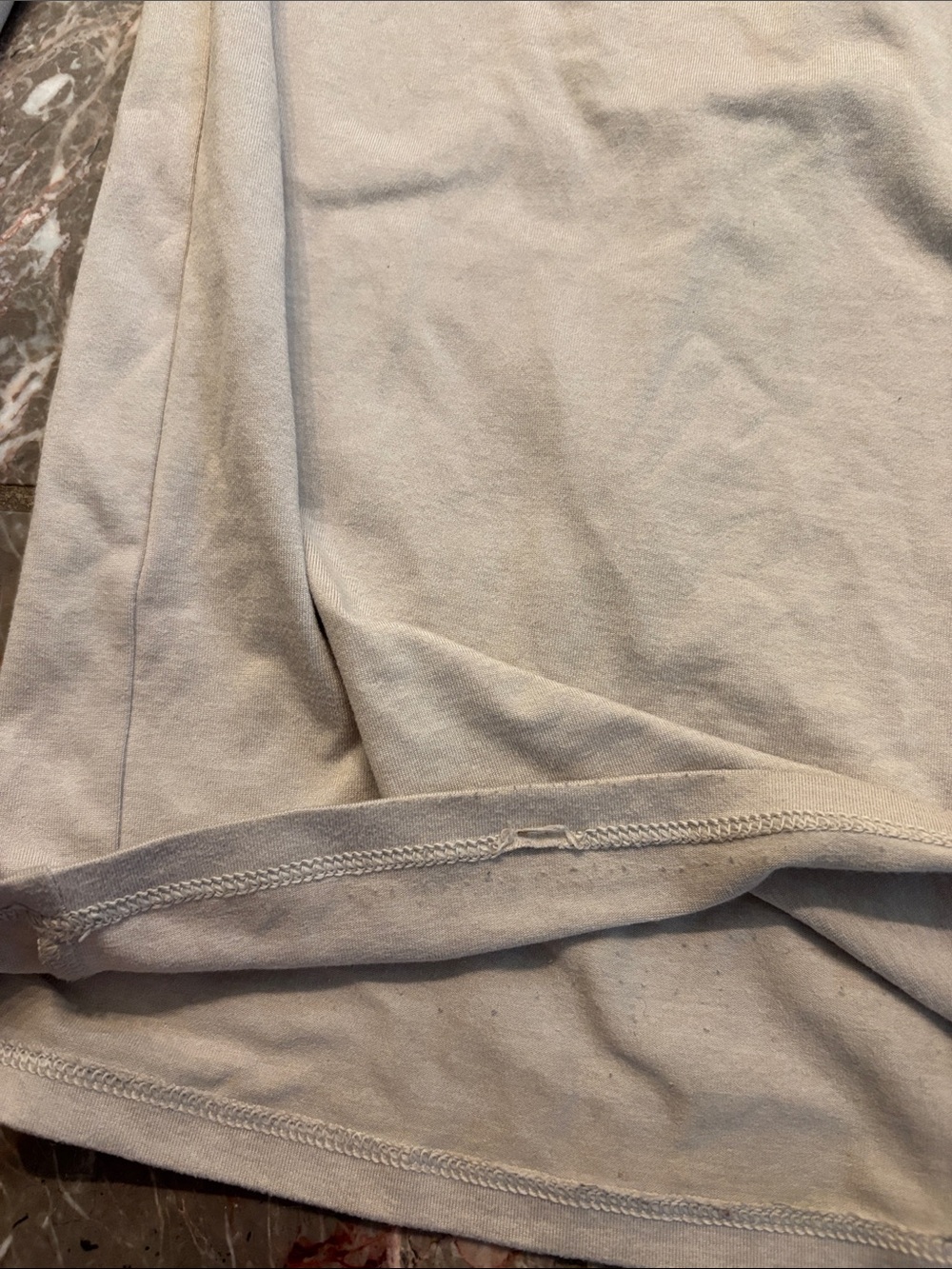 Vuori Halo Wide Leg Sweatpants in Ecru Heather - Picture 3 of 4